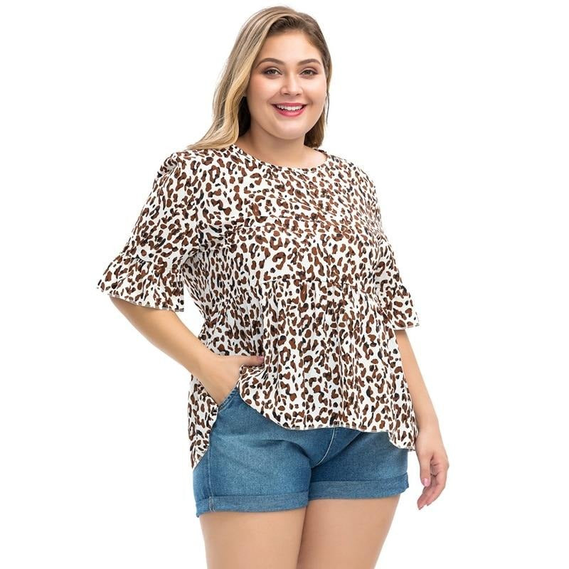 Blusa Solta Animal Print Manga Rosa » Coleção Fernanda