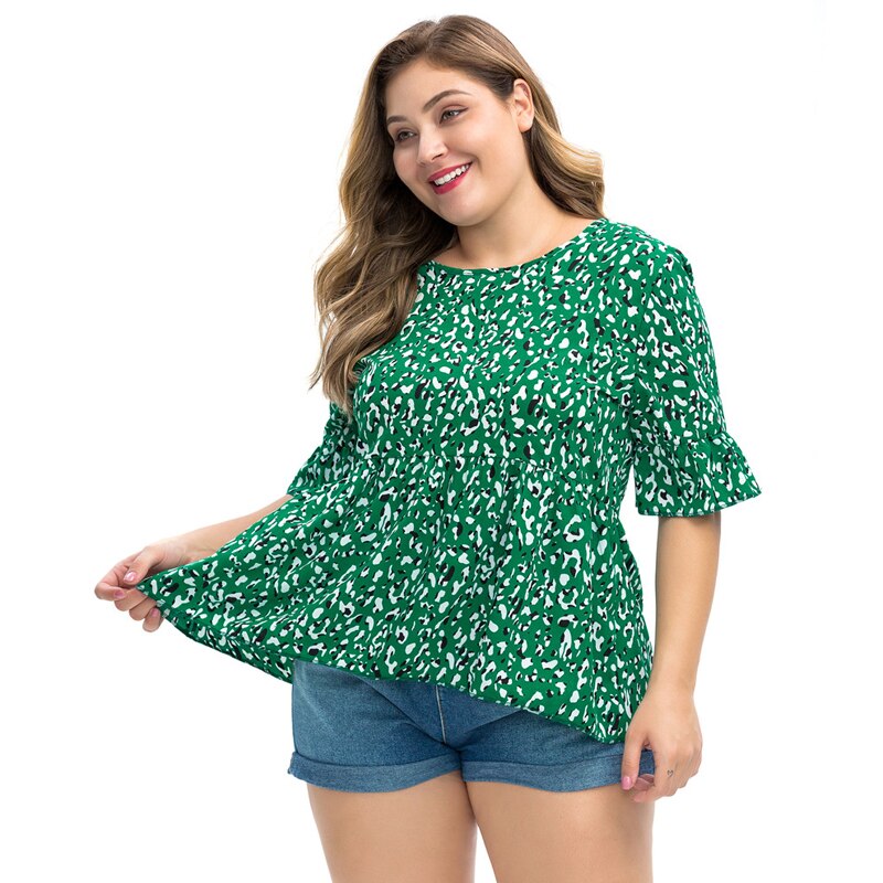 Blusa Solta Animal Print Manga Rosa » Coleção Fernanda