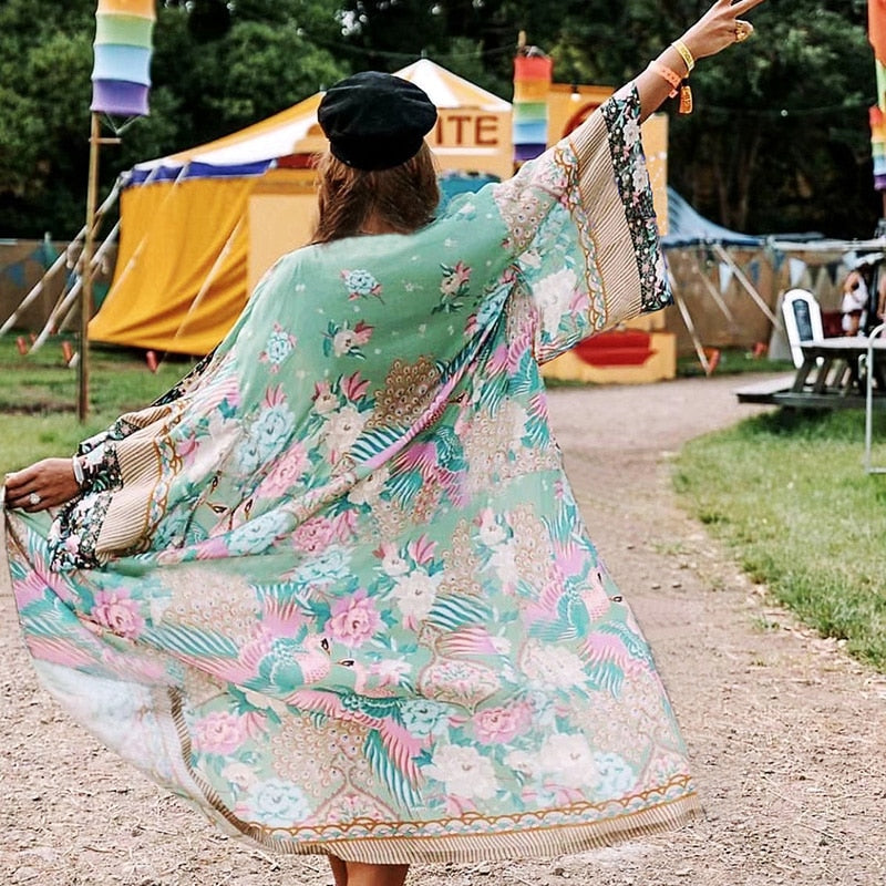 Kimono Floral Manga Rosa » Coachella • Coleção Blogueirinha