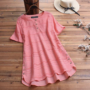 Blusa Verão Manga Rosa » Coleção Andressa