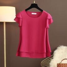 Blusa Crepe Manga Rosa » Coleção Cores