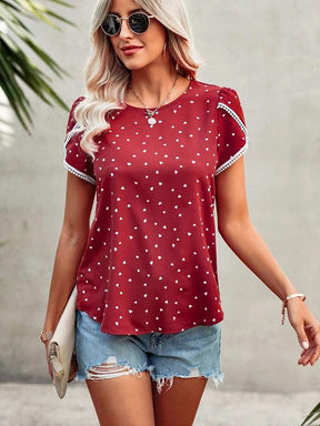 Blusa Camélia Manga Rosa » Coleção Todas Lindas