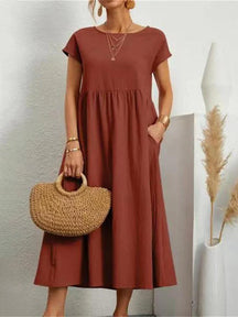 Vestido Linho Midi Athenas