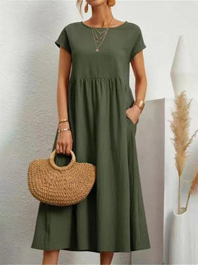 Vestido Linho Midi Athenas